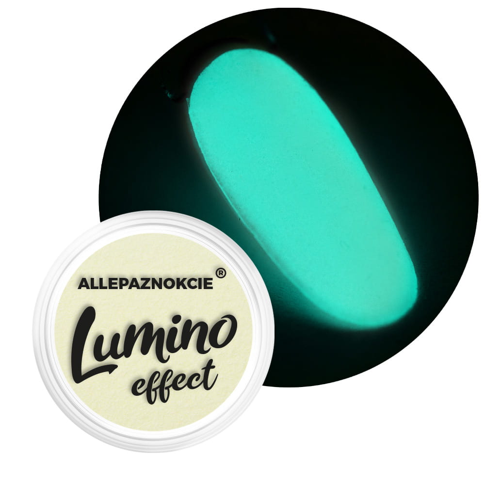 Pyłek do paznokci świecący w ciemności Lumino Effect Allepaznokcie Nr 1