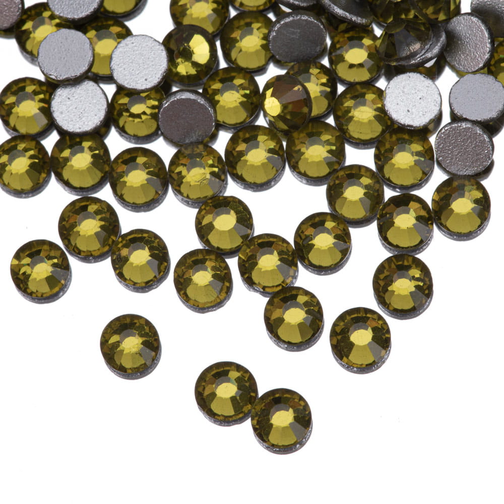 Cyrkonie do paznokci szklane SS10 Olivine ok.50 szt