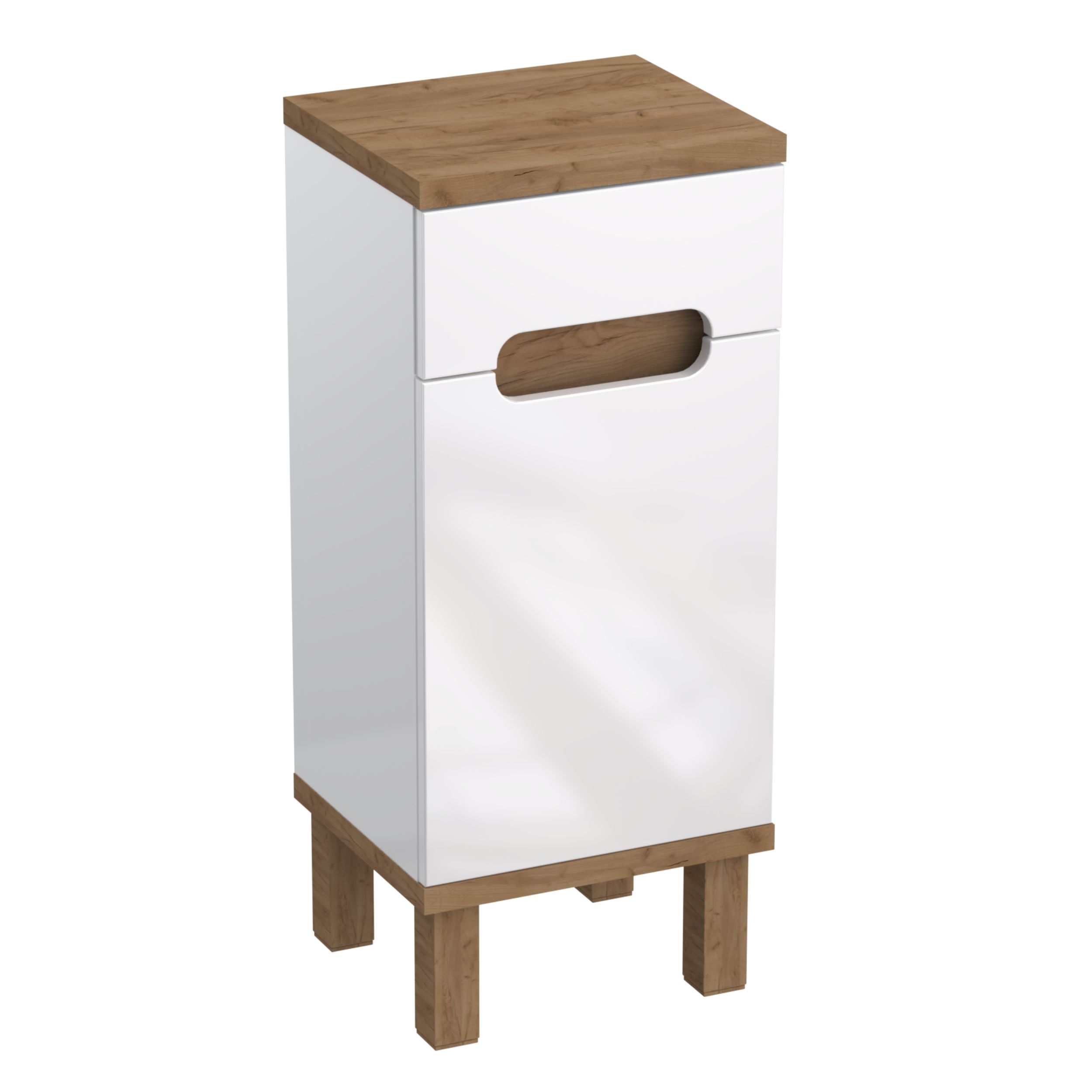 Darmowa Dostawa - Szafka 35.2x30.1x82.4 cm boczna stojąca dąb Strama Ovo 1230000