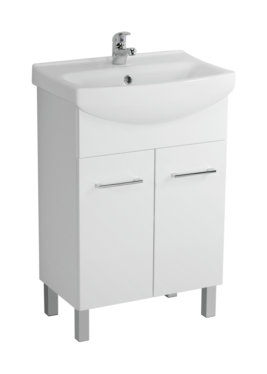 Darmowa Dostawa - Szafka 52x31x79.4 cm podumywalkowa stojąca biała Mito Olivia S543003DSM
