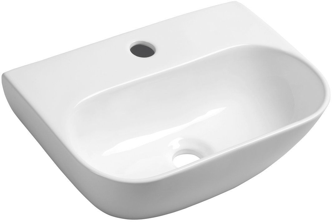 Darmowa Dostawa - Umywalka 42x29 cm półokrągła ścienna biała Sapho Small AR265