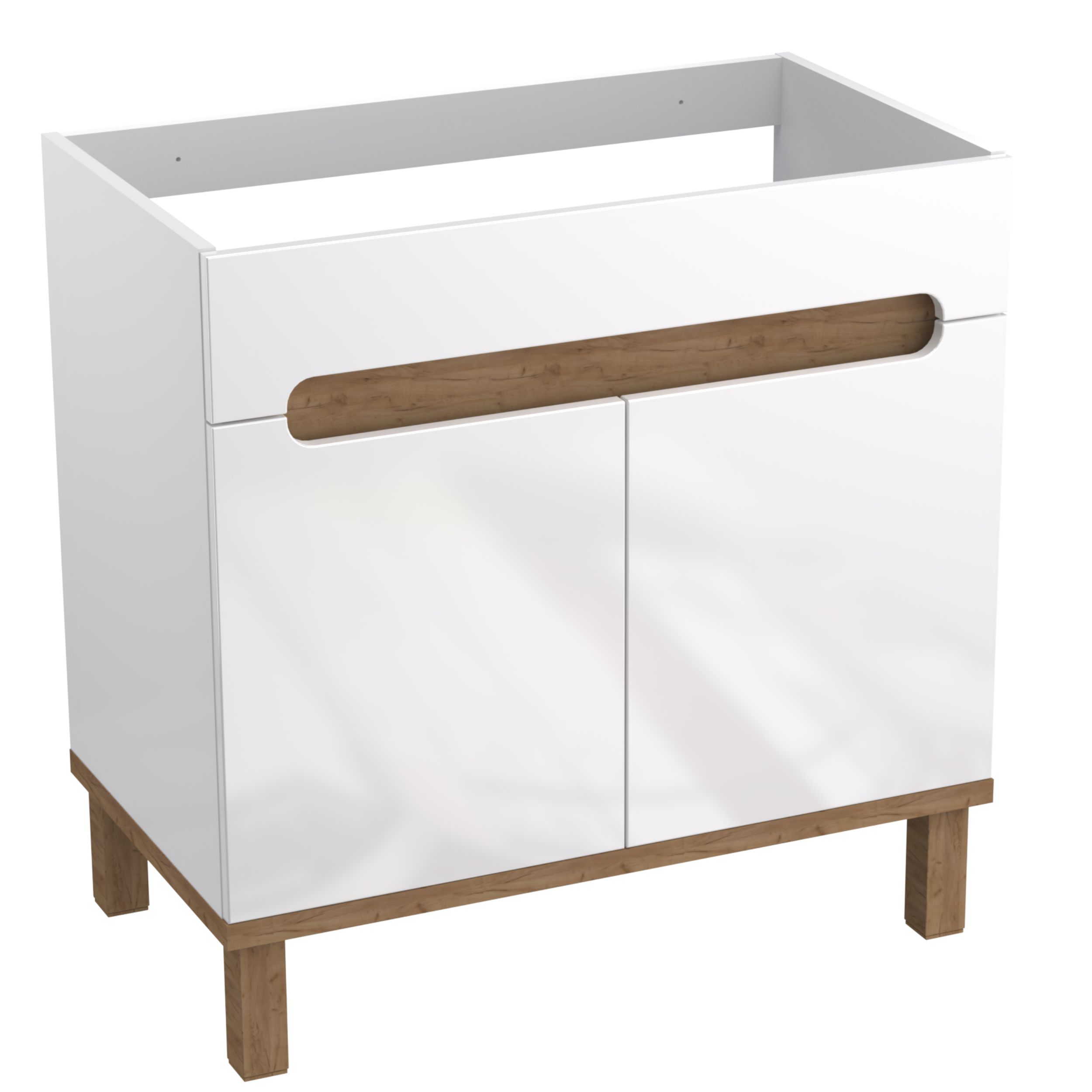 Darmowa Dostawa - Szafka 79.7x45.6x80 cm podumywalkowa stojąca dąb Strama Ovo 1210100