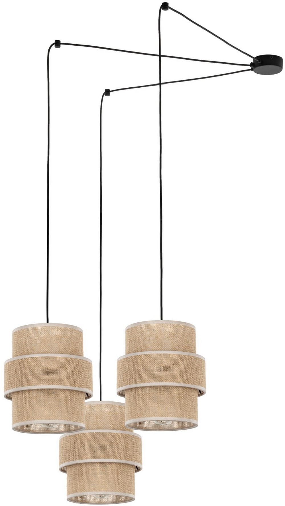 Darmowa Dostawa - Lampa wisząca 3x15 W czarny TK Lighting Calisto 5403