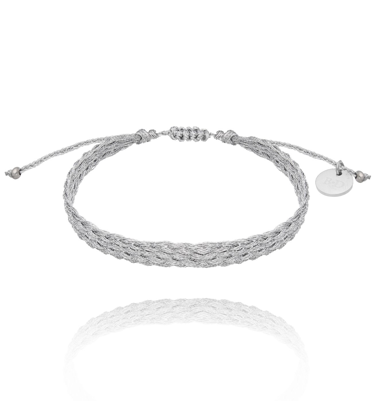 Bransoletka srebrna pleciona Braided - By Dziubeka