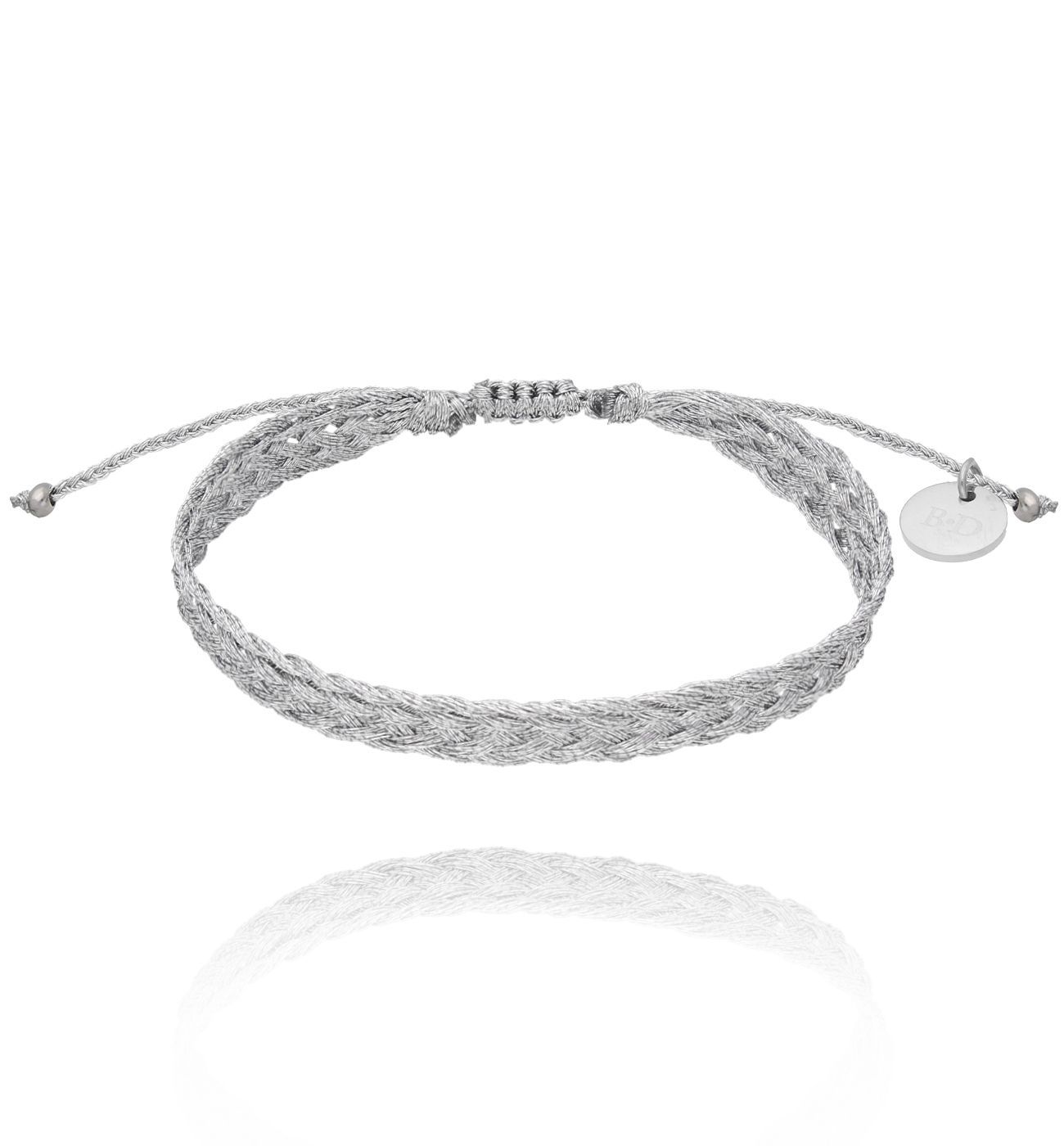 Bransoletka srebrna pleciona Braided - By Dziubeka