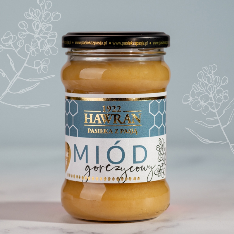 Miód gorczycowy 380g - Pasieka z Pasją Hawran