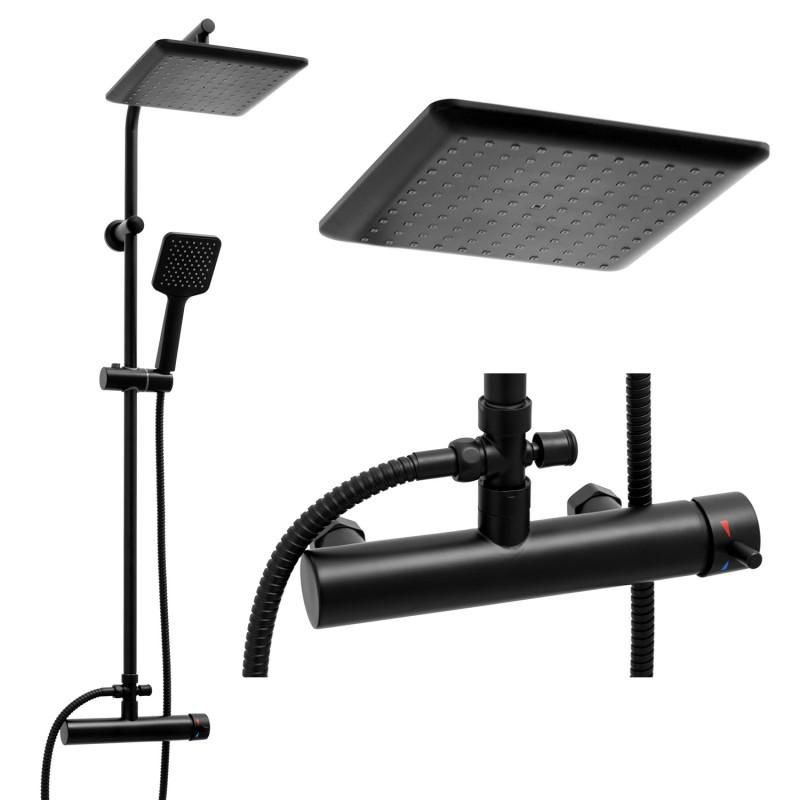 Bateria prysznicowa Yoka natynkowa z zestawem prysznicowym deszczownica 23 cm 1 szt.