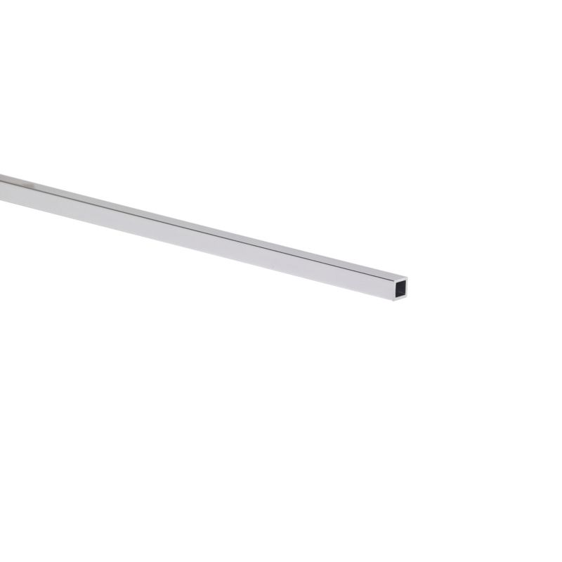 Rura kwadratowa aluminiowa 1000 x 6 x 6 x 1 mm srebrna połysk