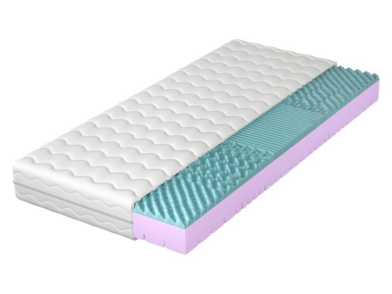 Dwustronny materac MIRJAN 24 piankowy Artemida 19 cm biały 140x200 cm 1 szt.