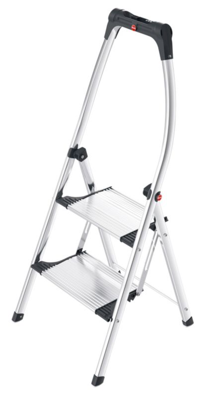 Schodki składane aluminiowe HAILO K100 TopLine 2 stopnie (wys. rob. 2,49m)