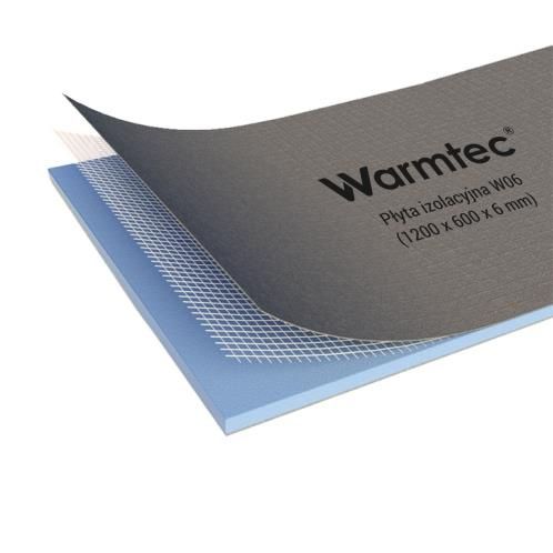 Płyta budowlana Warmtec izolacyjna wodoodporna Maxiterm W06 120x60 cm gr. 6 mm 1szt.
