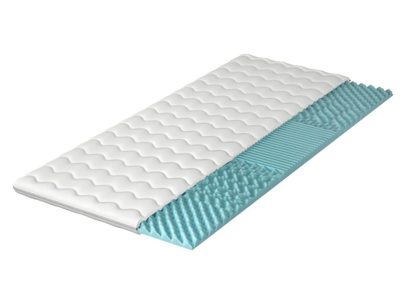 Dwustronny topper - materac MIRJAN 24 Profil 5 cm biały 80x200 cm 1 szt.