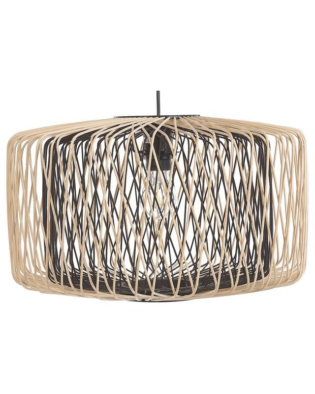 Lampa wisząca Javari Drewno bambusowe Jasne drewno 1 szt.