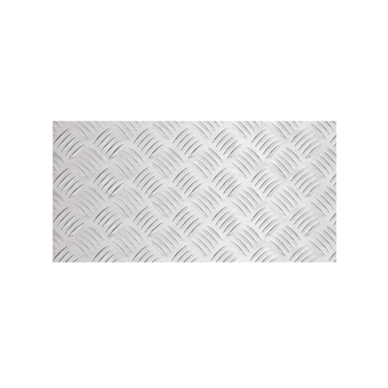 Blacha aluminiowa naturalna ryflowana 250 x 500 x 2 mm