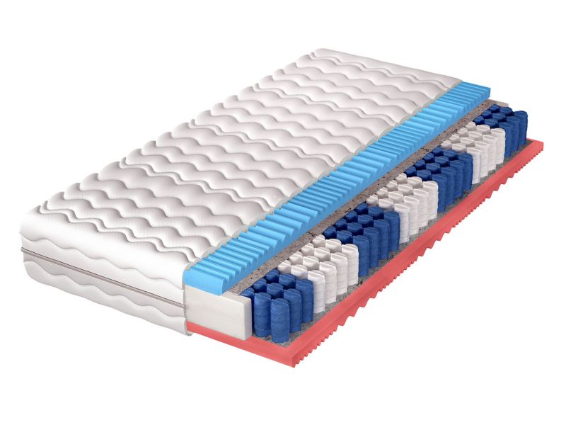 Dwustronny materac MIRJAN 24 sprężynowy Hades 20 cm biały 80x200 cm 1 szt.