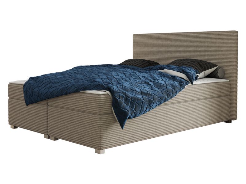 Łóżko kontynentalne MIRJAN 24 Simple Sztruks 160x200 cappuccino 1 szt.