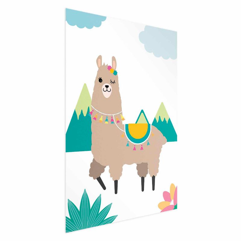 Plakat Artgeist Niezwykła lama 29,7x42 cm bez ramy 1 szt