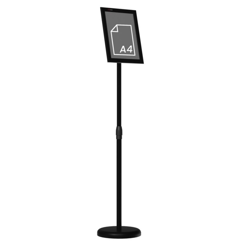 Stojak A4 typu OWZ ALLboards rama aluminiowa czarna 1 szt.
