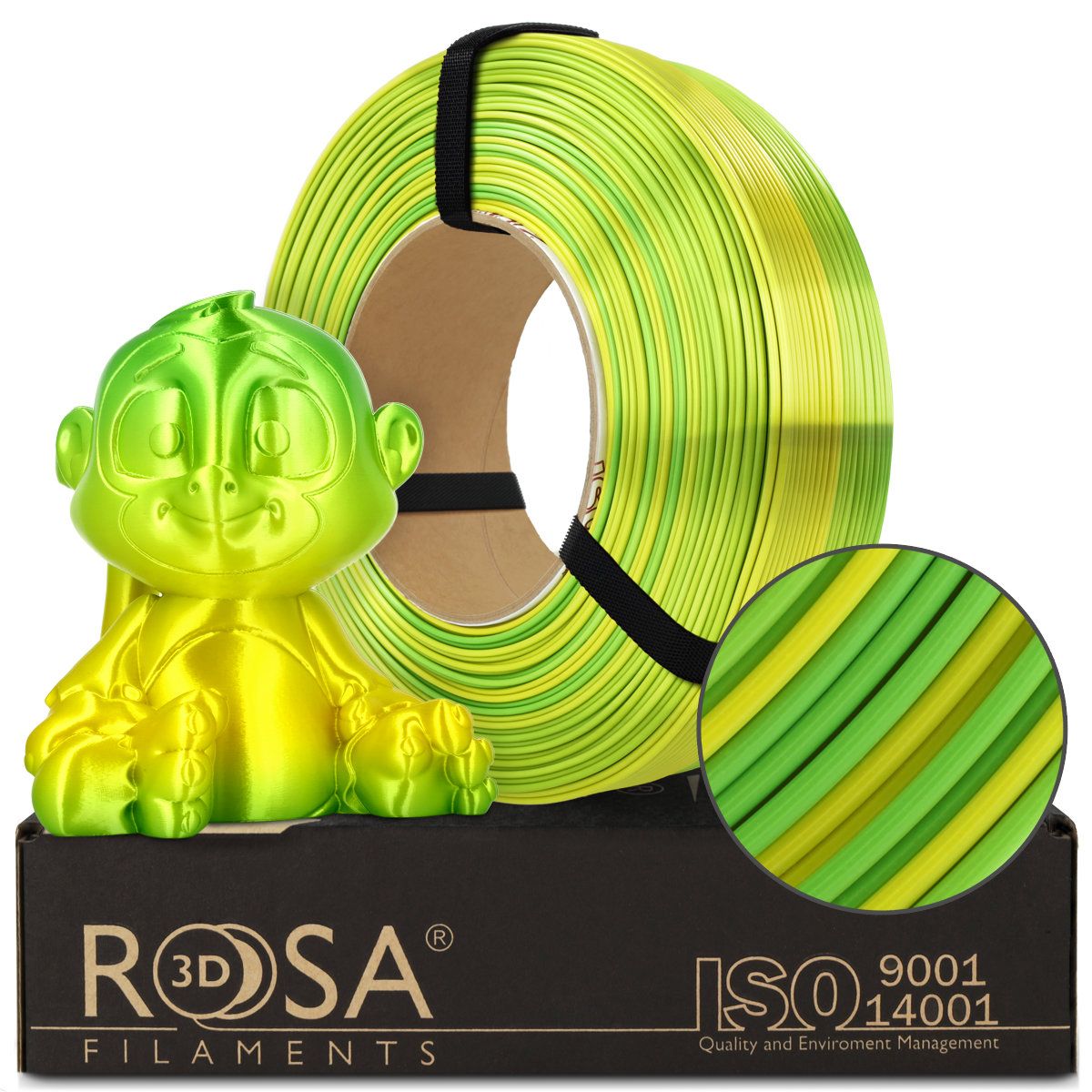 Filament 3D ReFill PLA Multicolour Silk Jungle