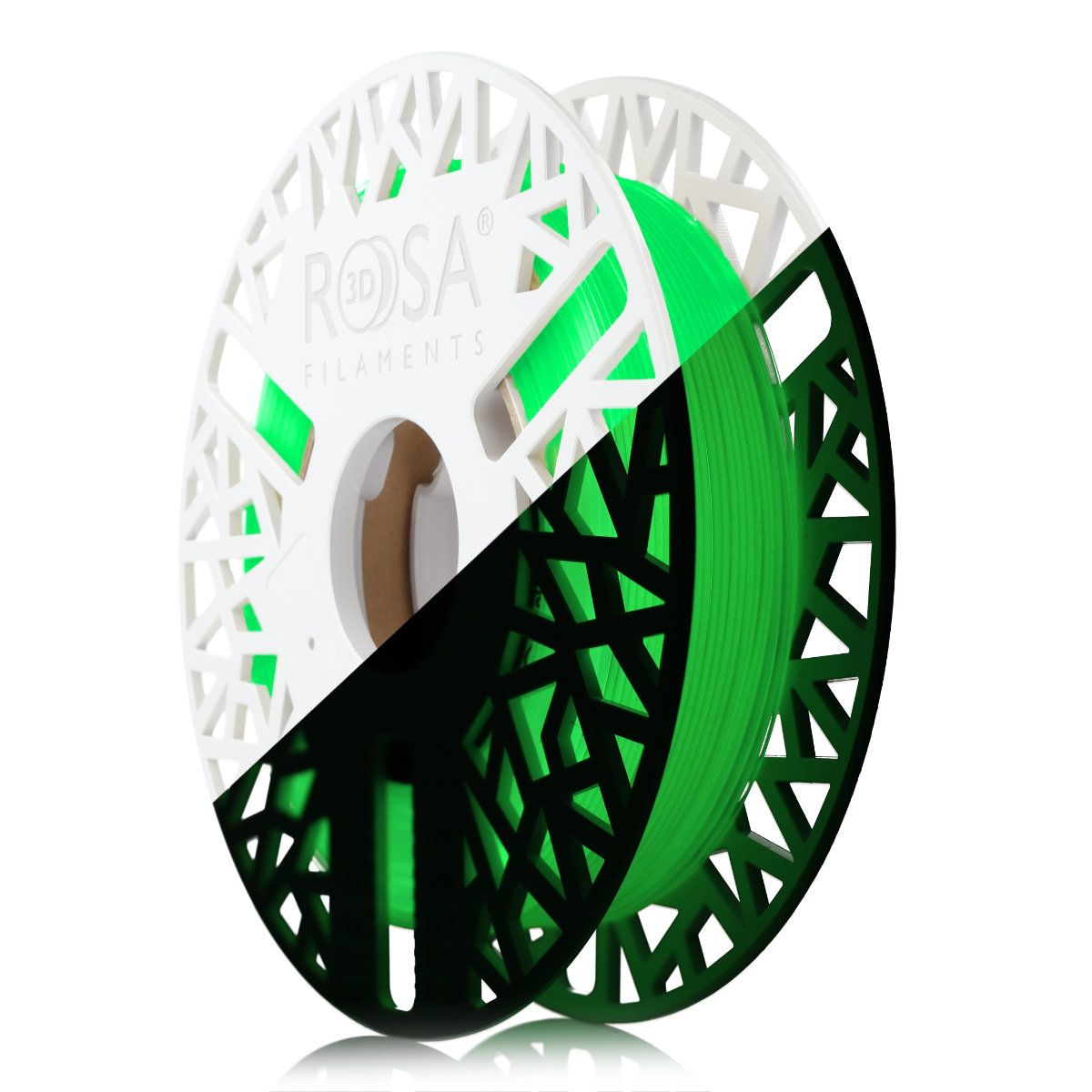 FILAMENT 3D PLA Neon Green Glow in the Dark, UV Glow 1,75mm 0,5kg