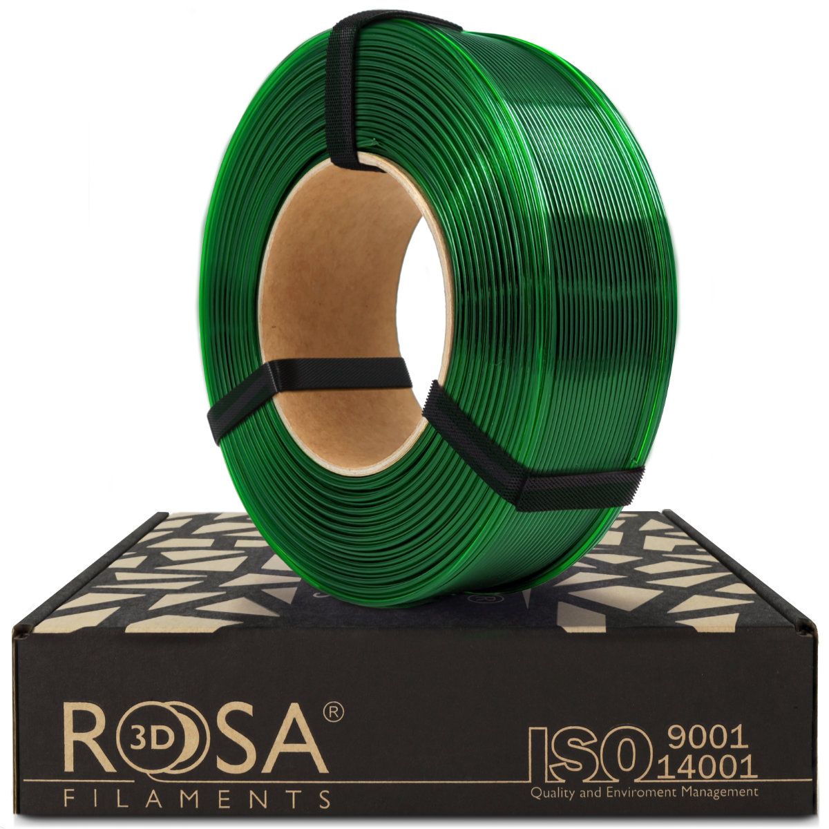 Filament 3D ReFill PET-G Standard HS Pure Green Transparent