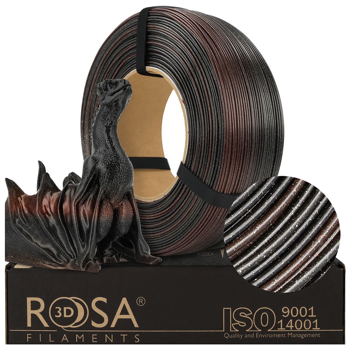 FILAMENT 3D ReFill PLA GALAXY Rainbow Meteor 1,75mm 1kg