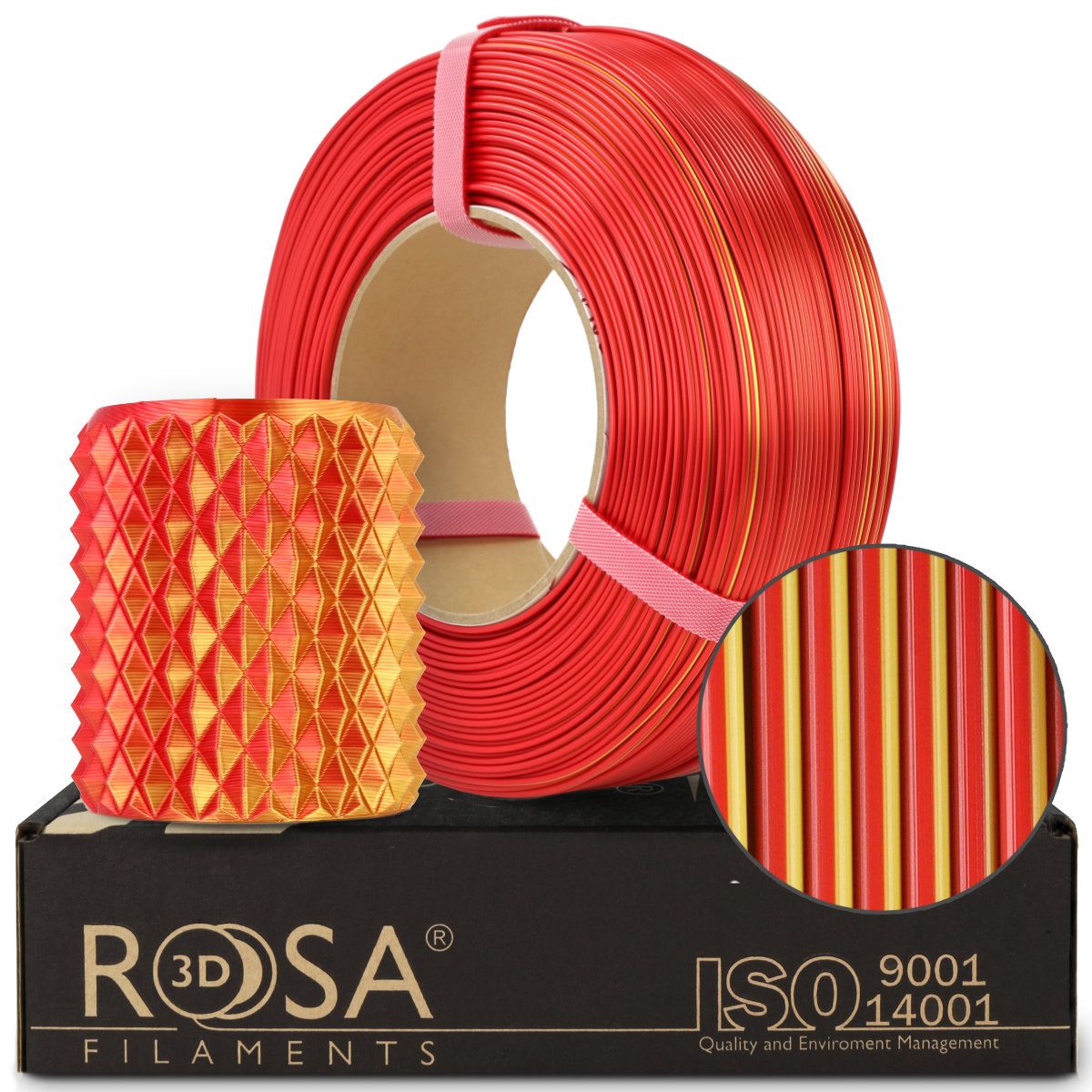 Filament 3D ReFill PLA Magic Silk Fire