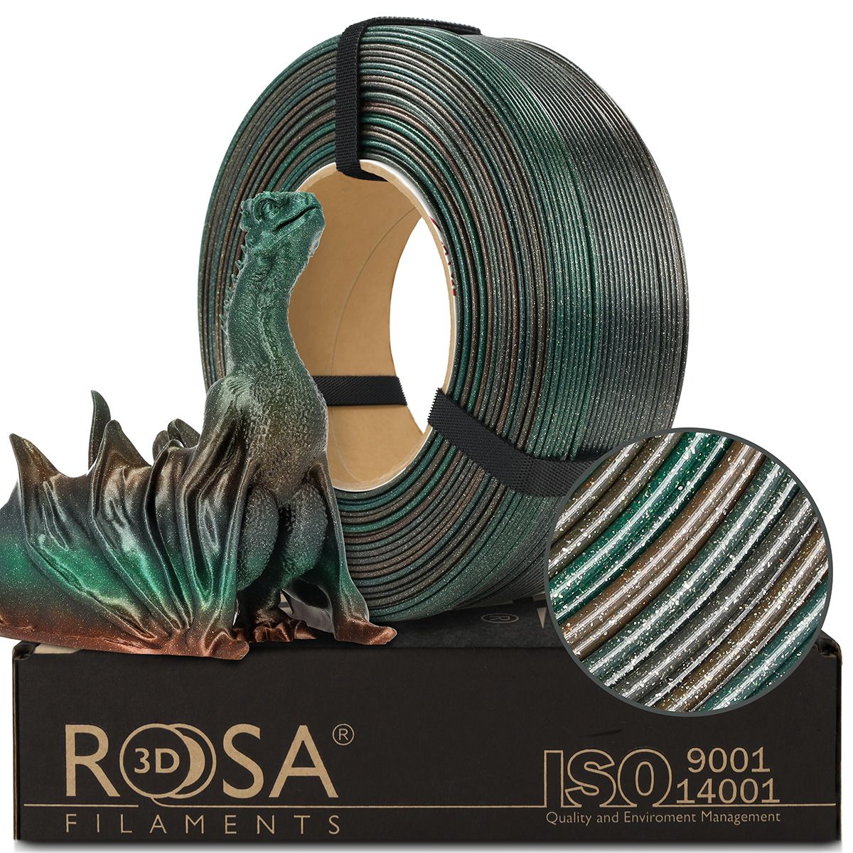 FILAMENT 3D ReFill PLA GALAXY Rainbow Terra 1,75mm 1kg