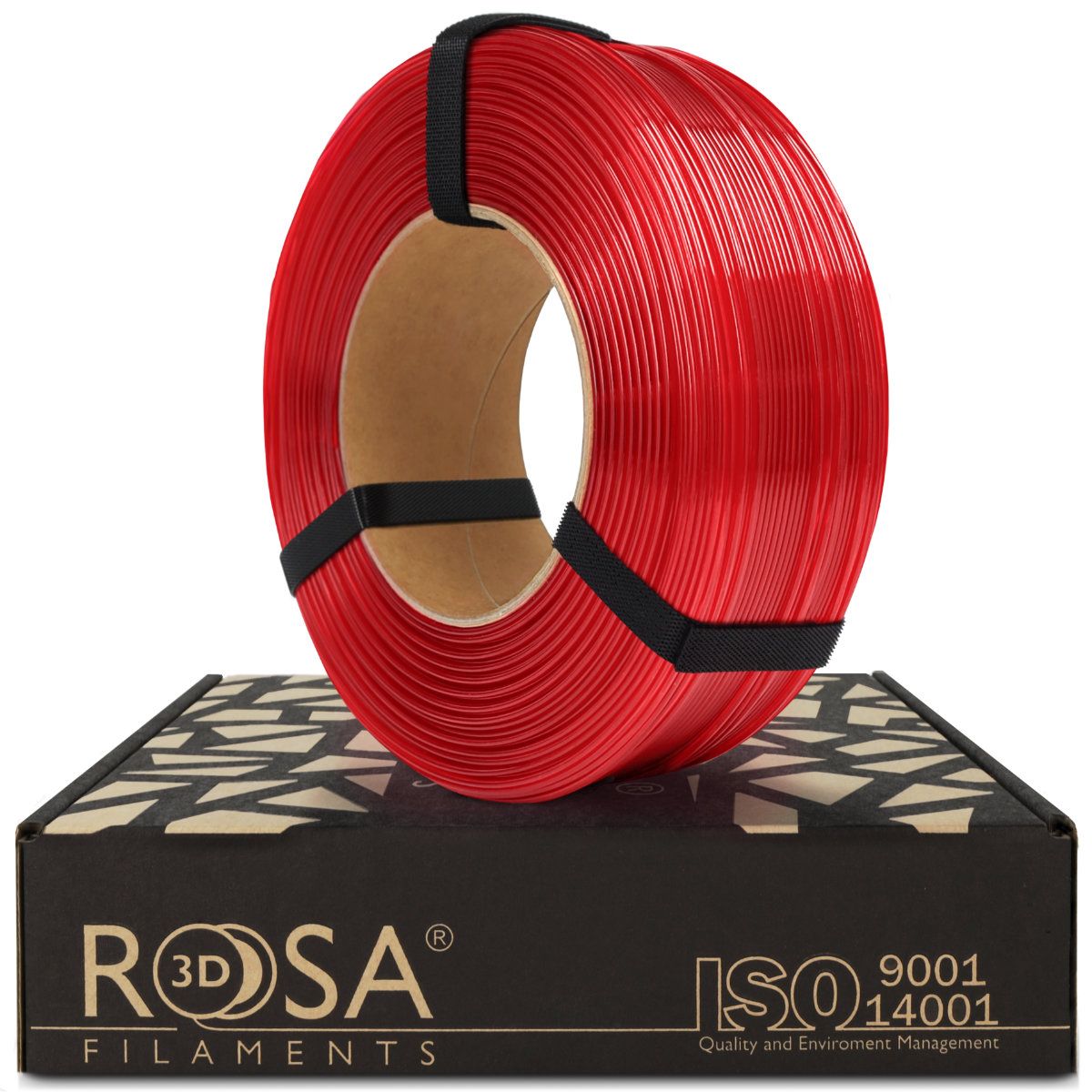 Filament 3D ReFill PET-G Standard HS Red Transparent