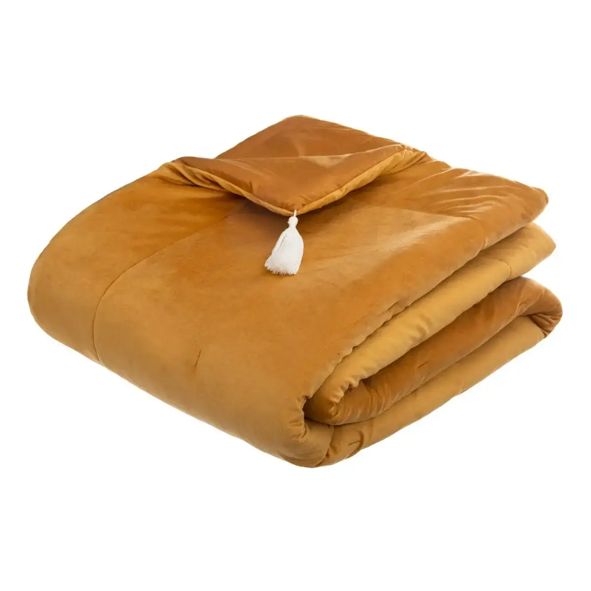 Narzuta velvet ocher 180x80 cm DB