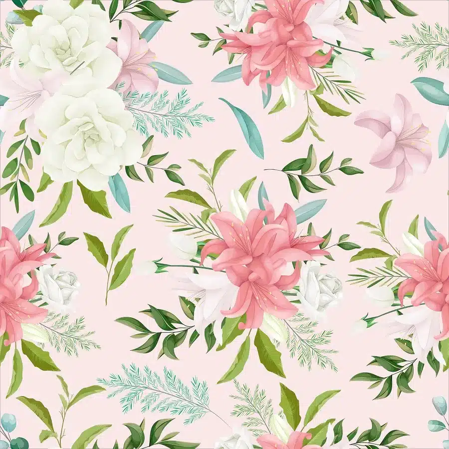 Tapeta ścienna Baby Pink Flowers