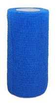 Opaska kohezyjna podtrzymująca Heltiso, 4 m x10 cm, 1 sztuka, niebieski