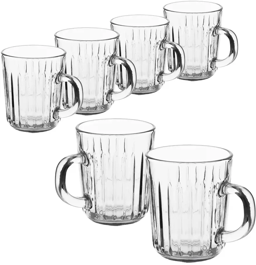 Zestaw kubków Altom Design Venus, 230ml, szkło, 6 sztuk, przezroczysty