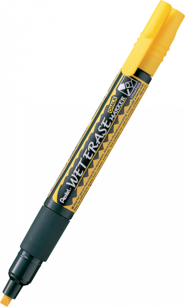Marker kredowy Pentel SMW26 cienki, ścięta, 4.3mm, żółty