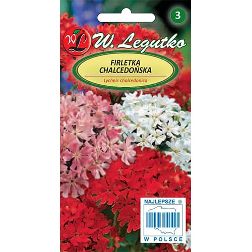1 pac, Lychnis chalcedonica roșu - Semințe: Mod de ambalare: 0.2 g