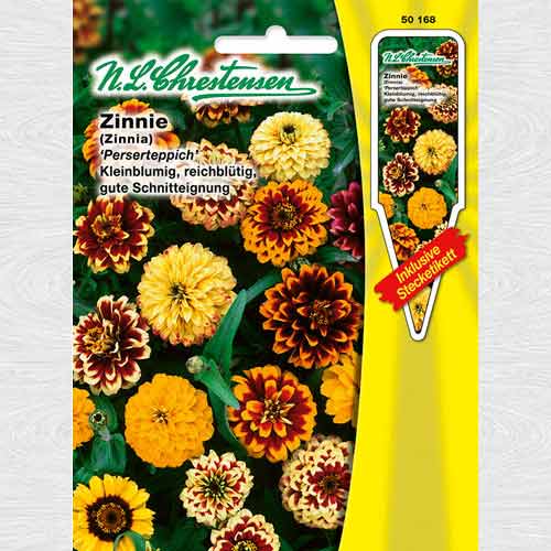 1 pac, Zinnia (Cârciumăreasă) Persian Carper - Semințe: Mod de ambalare: 1 pac