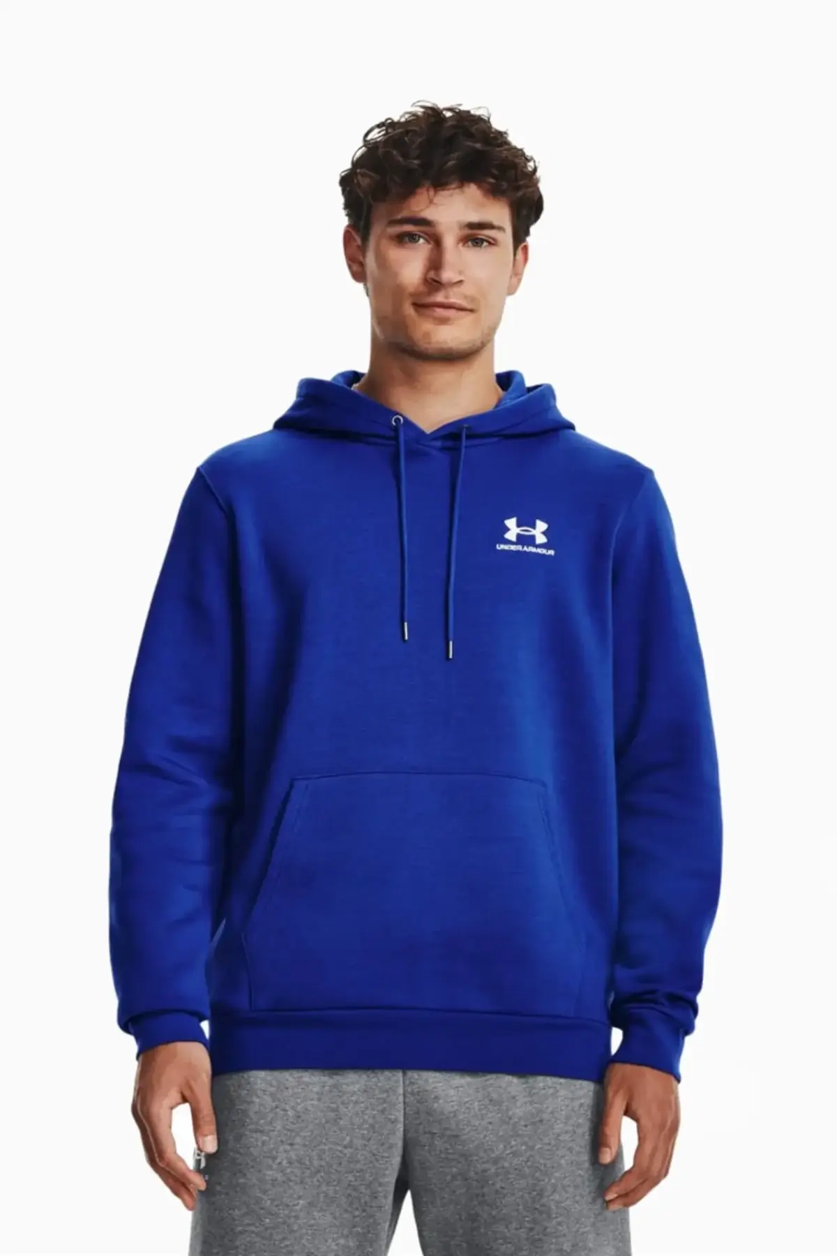 Bluza z kapturem Under Armour Essential Fleece - Niebieski