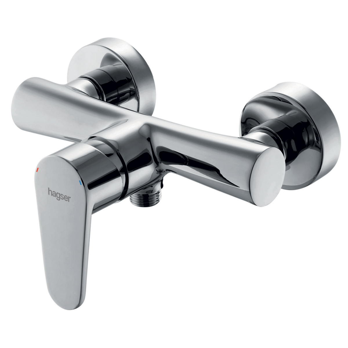 Hagser Della bateria prysznicowa ścienna chrom HGR20000033 - Wysyłka w 24h