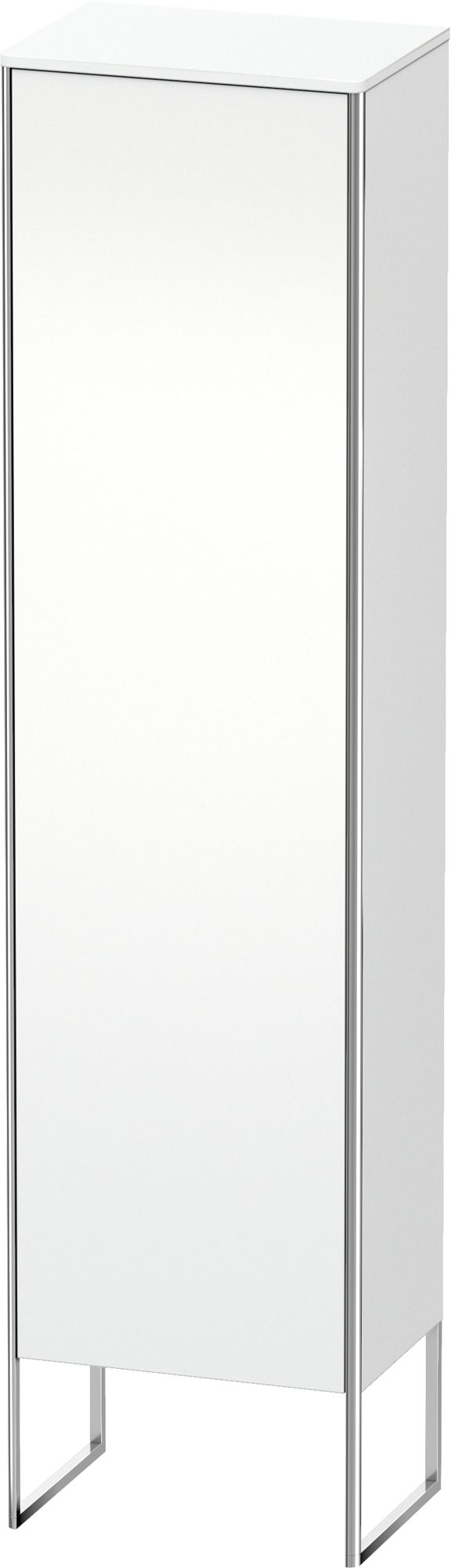 Duravit XSquare szafka boczna 200 cm wysoka stojąca prawa biały mat XS1314R1818