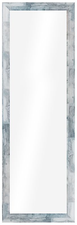 Styler Lahti lustro prostokątne 127x47 cm rama drewniane szaro-niebieskie klepki mat LU-01266