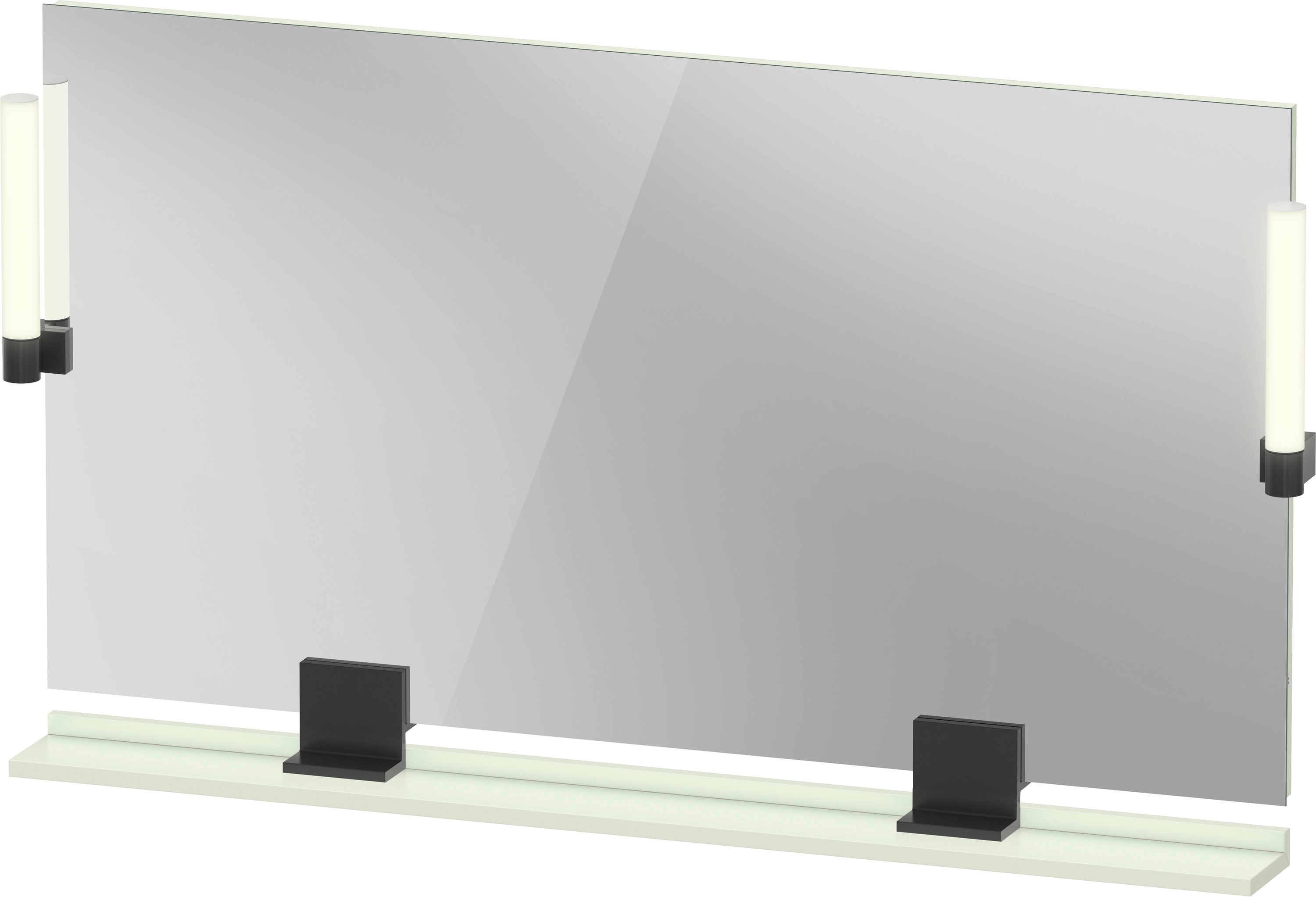 Duravit Sivida lustro 125x65 cm prostokątne z oświetleniem czarny-zielony SV74240BDHH0000