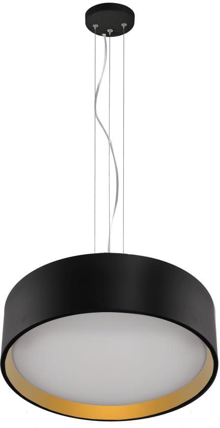 Light Prestige Hudson lampa wisząca 1x36W LED czarna/złota LP-043/1PBK/GD