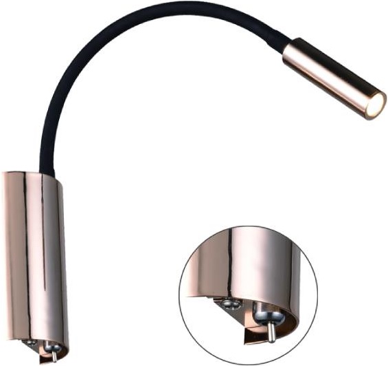 Orlicki Design Nuto Nero Gold kinkiet 1x3W złoty/czarny OR81695