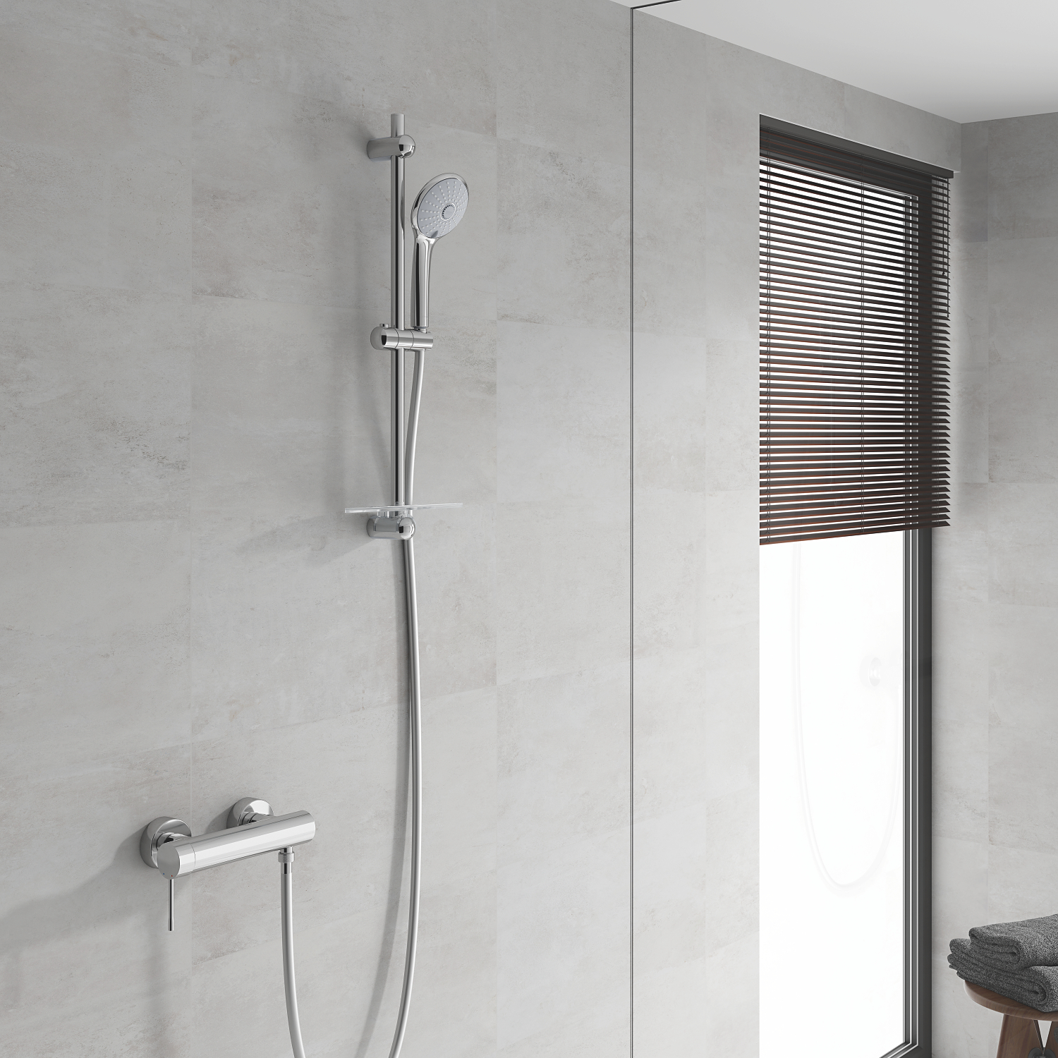 Grohe Euphoria Mono zestaw prysznicowy z drążkiem chrom 27266001 - Wysyłka w 24h