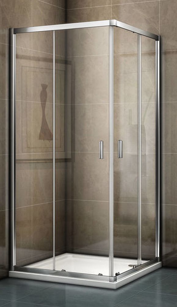Riho Hamar 2.0 kabina prysznicowa 90x90 cm kwadratowa chrom błyszczący/szkło przezroczyste G007005120