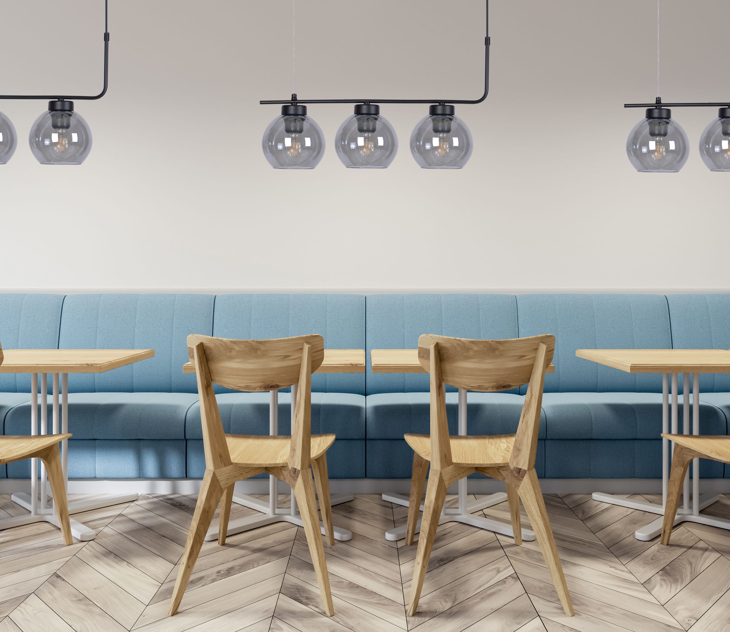 Kaja Torvi lampa wisząca 3x60W czarna/grafitowa K-4881