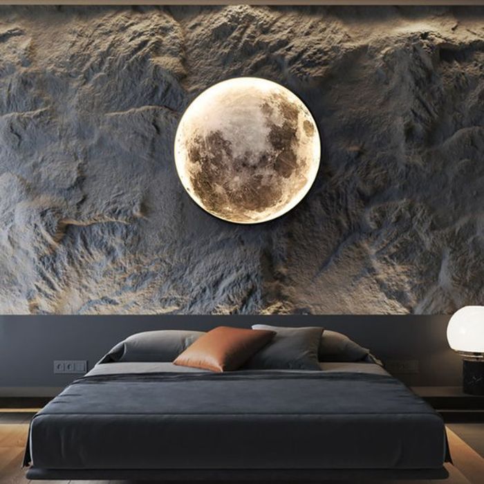 Abigali Moon kinkiet 1x24W LED czarny/biały MOON - Wysyłka w 24h