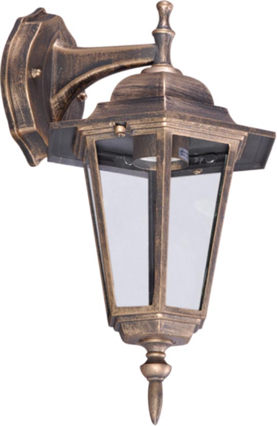 Kaja Standard kinkiet zewnętrzny 1x60W czarny/złoty K-5009ADOWNCZARNY/ZŁOTY