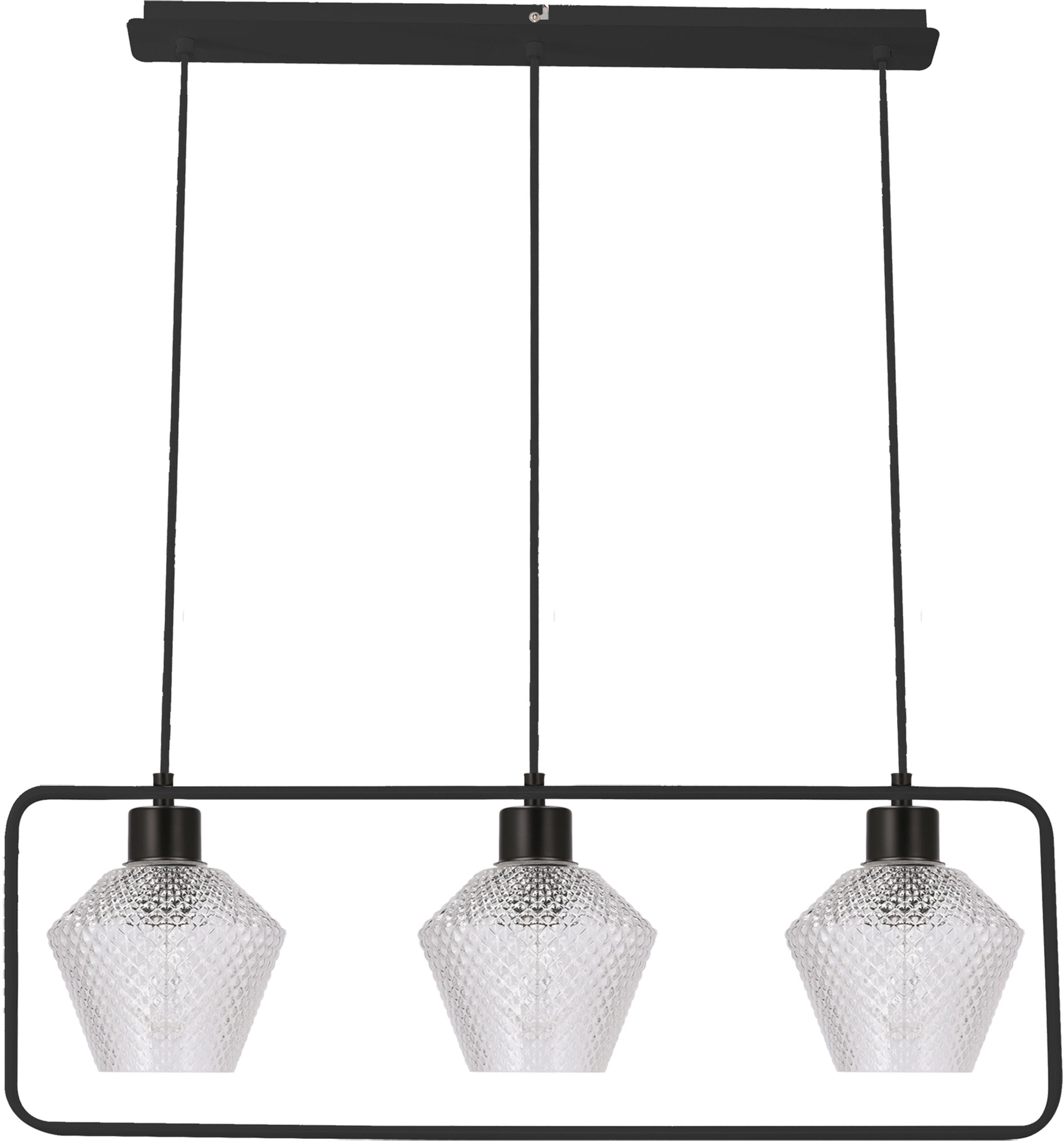 Candellux Niko lampa wisząca 3x40 W czarna 33-26866
