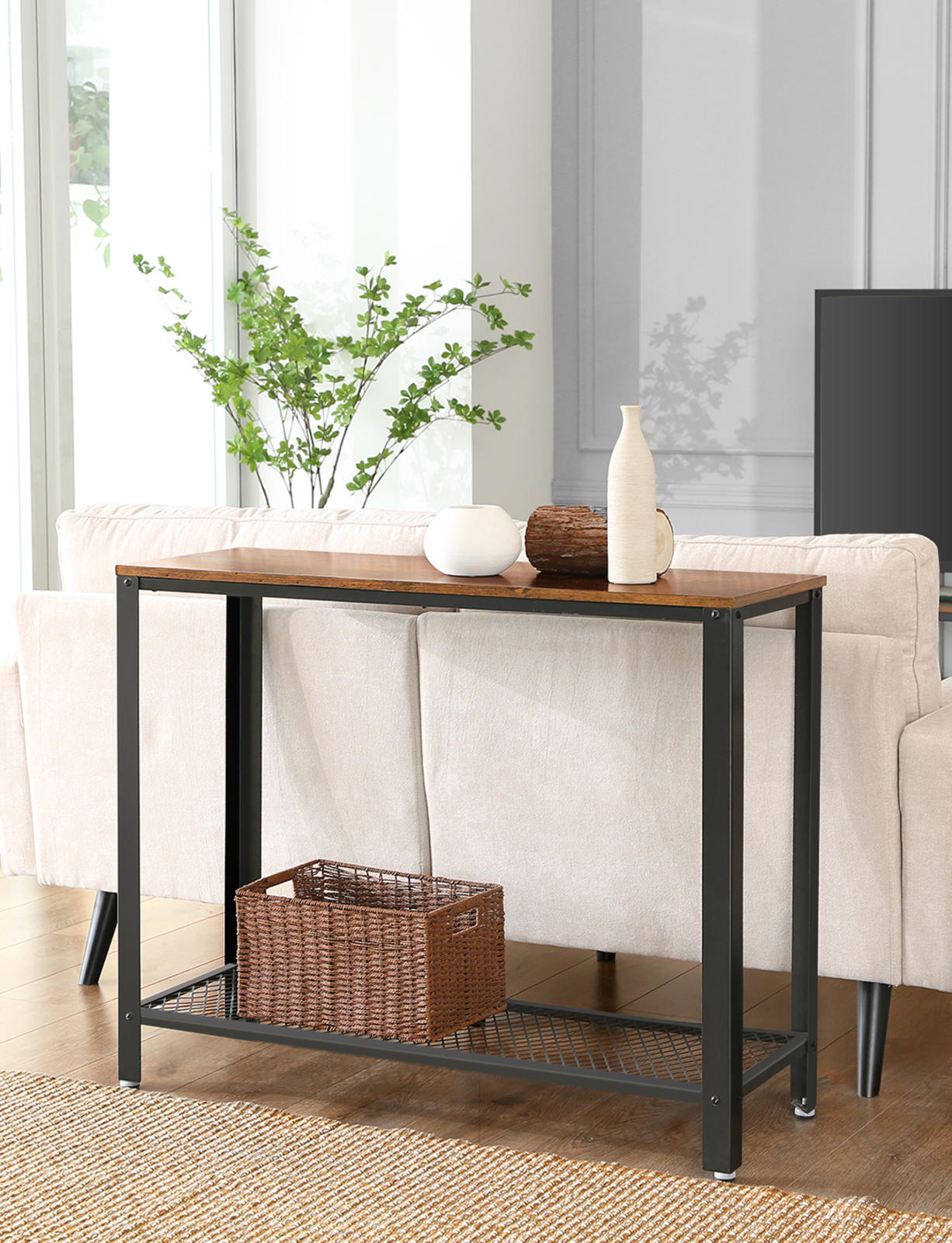 Stolik do przechowywania w designie industrialnym LNT